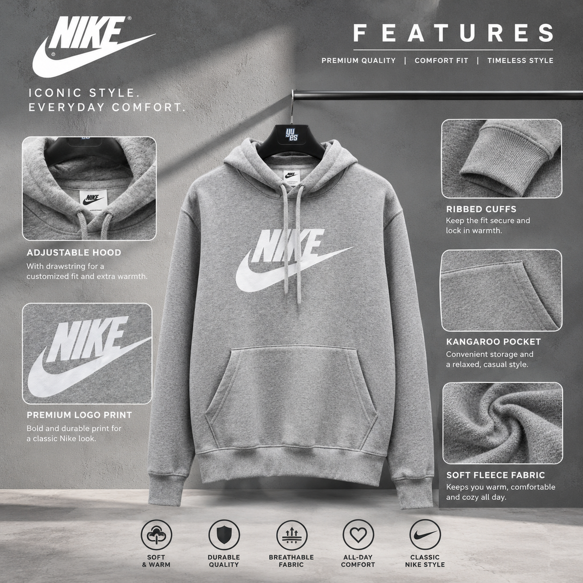 Men's Premium Pullover Hoodie