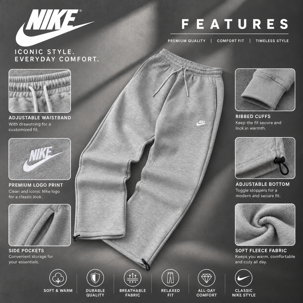 Nike Wide Leg Men's Trousers – Pack Deals